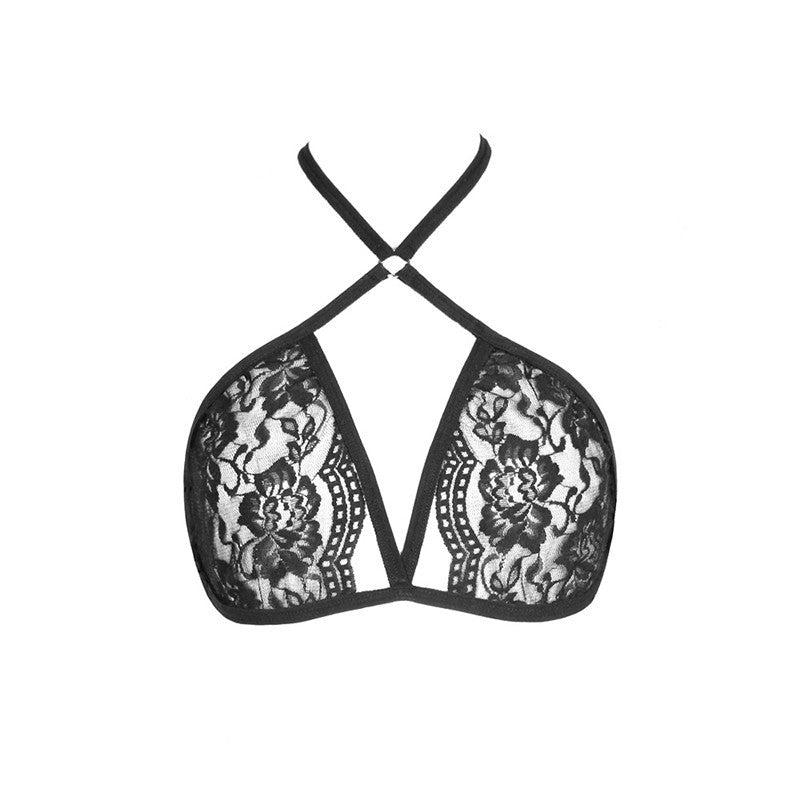 Ladies lace tie halter neck underwear