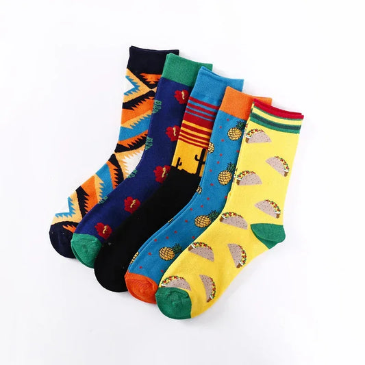 Abstract Print Stockings - Personality Fashion Tights