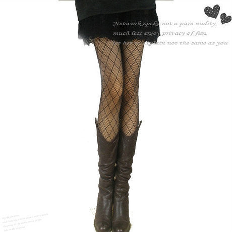 Jacquard Fishnet Socks Plus Size Hollow Anti-snaking Silk Socks