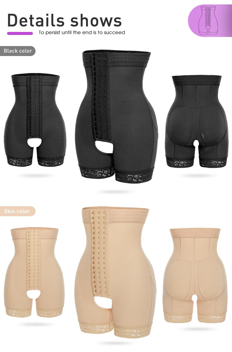 Women Shapewear Firm Control Seamless Thigh Slimmer High Waist Trainer Panties Hip Enhancer Butt Lifter Short Booster Underwear