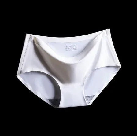 Women’s seamless sports underwear, white seamless hipster briefs, V-front waistband