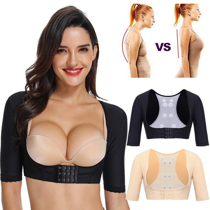 Women's Shapewear Tops Slimming Arm Shapers Slim Underwear Back Shoulder Corrector shaper Humpback Prevent