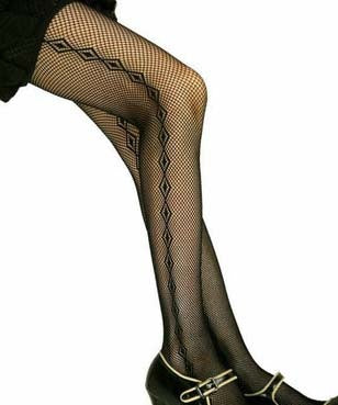 Jacquard Fishnet Socks Plus Size Hollow Anti-snaking Silk Socks