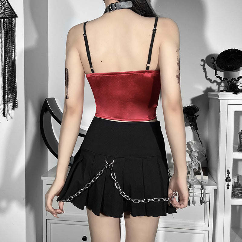 Camisole Hollow Perspective Mesh Bandage Small Vest Women