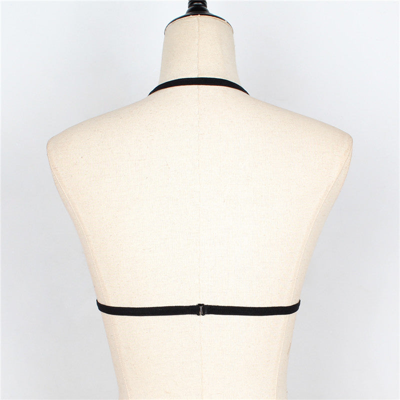 Ladies lace tie halter neck underwear