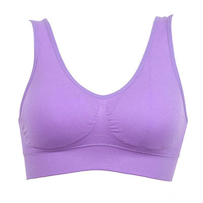 Womens Sport Bra Fitness Yoga Running Vest Underwear Padded Crop Tops Underwear 7 Colors No Wire rim Bras