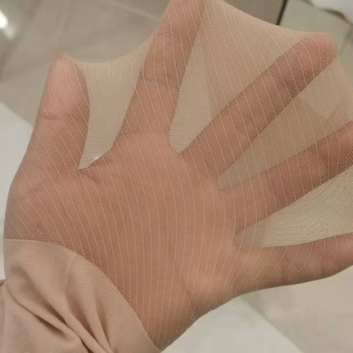 Dotted silk stockings  diagonal pantyhose