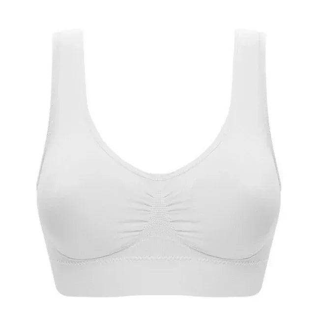 Seamless Push-Up Bra, white with U-neck and molded push-up cups