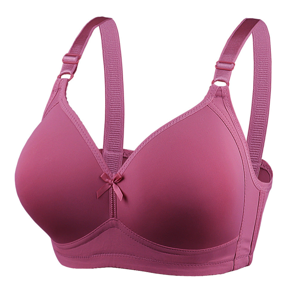 Cup Thin Rimless Smooth Gathered Plus-size Sexy Women's Bra