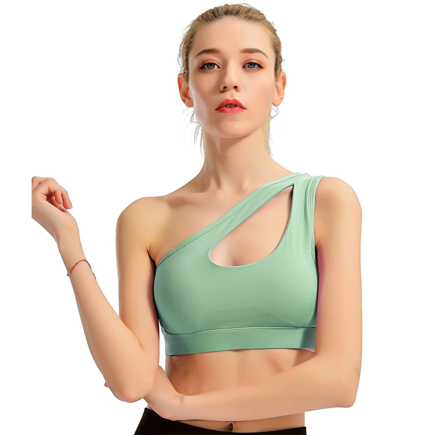 Sports Bra Anti-Shock High-Intensity Single Shoulder Yoga Fitness Vest