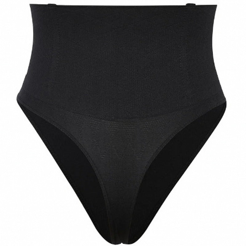 Seamless shapewear thong one-piece molded high waisted compression thong fish bone soft support compression underwear