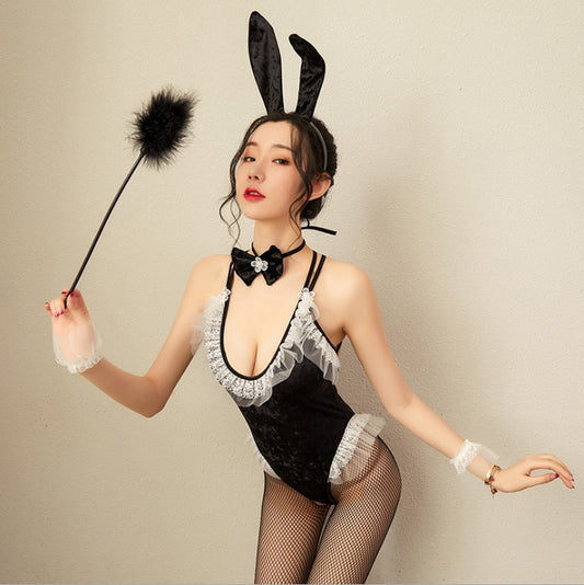 Sexy Lingerie Women's Sexy Uniform Temptation Cosplay Lively Cute Velvet Bunny Girl Suit