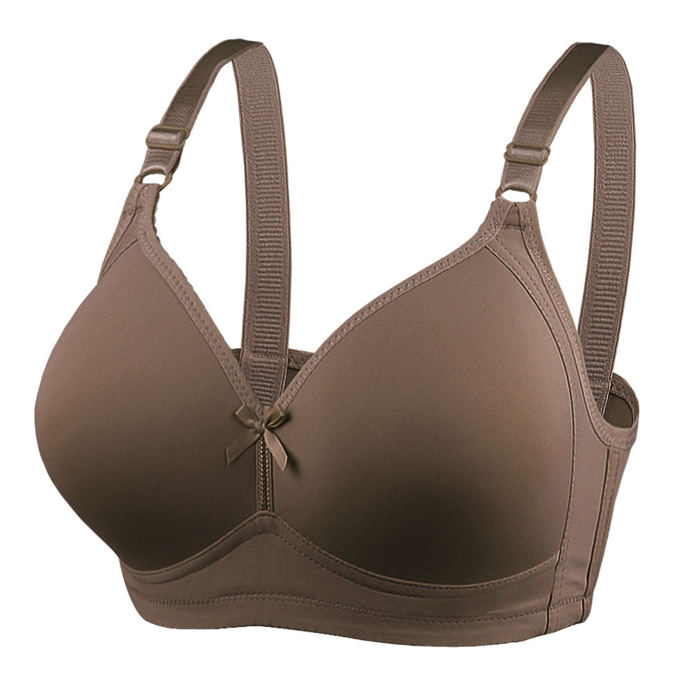 Cup Thin Rimless Smooth Gathered Plus-size Sexy Women's Bra