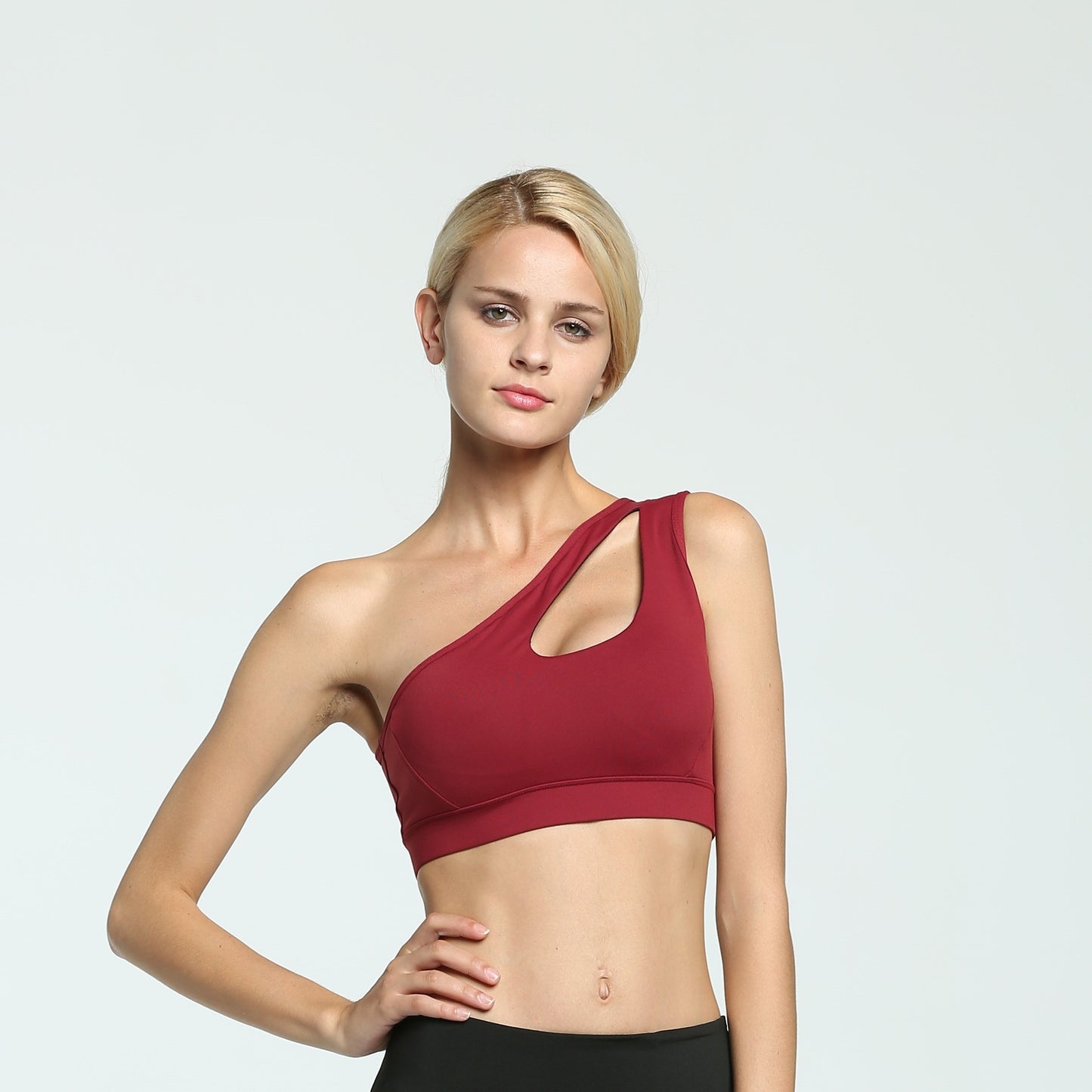 Sports Bra Anti-Shock High-Intensity Single Shoulder Yoga Fitness Vest